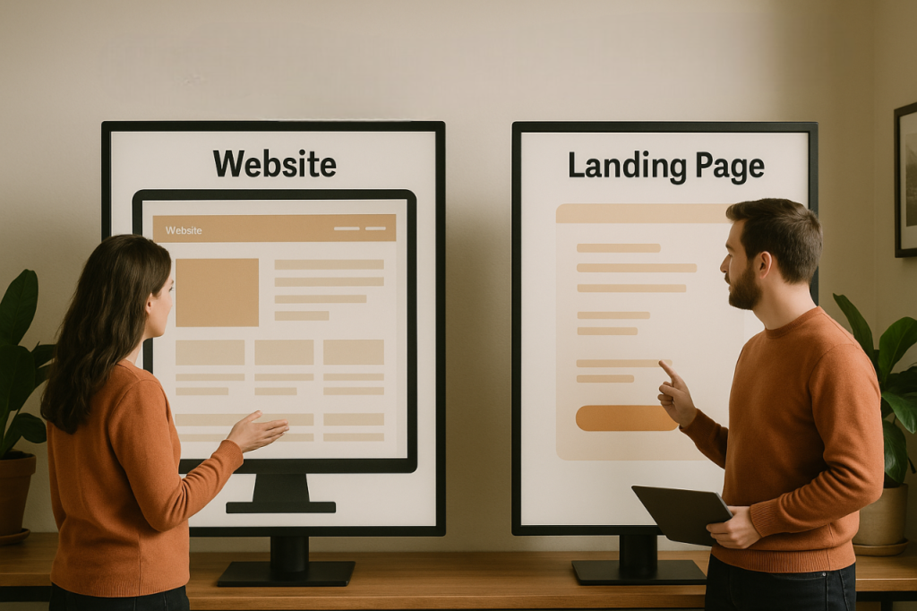 Website vs Landing Page