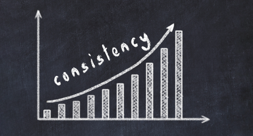 Consistency in digital marketing strategy for SEO, content marketing, and brand growth