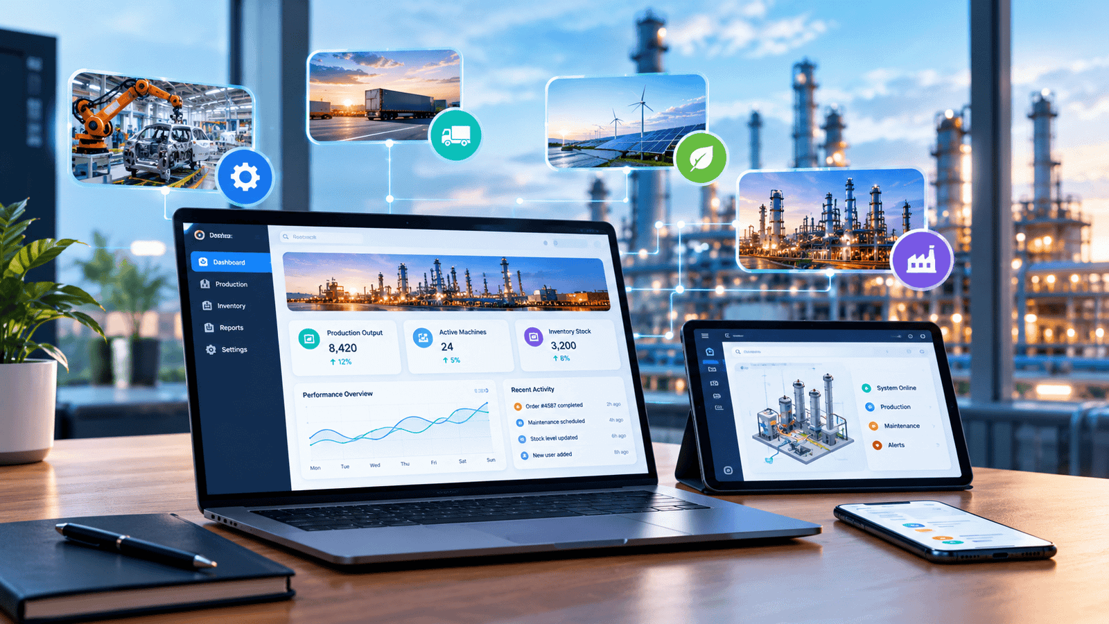 Custom web application development for complex industries