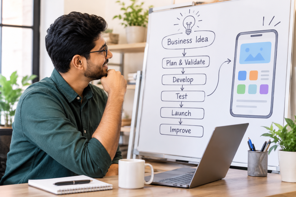 Turning a business idea into a functional mobile app